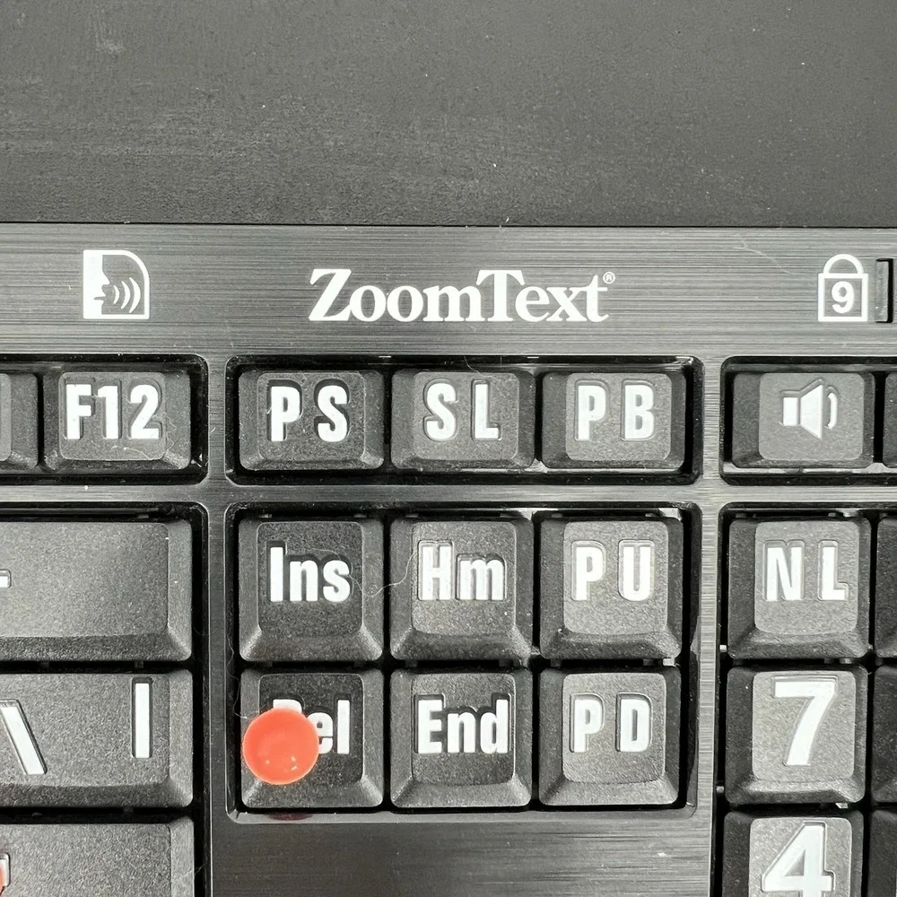 Logickeyboard ZoomText LXH JME7596H Wired Keyboard‎ NEW Without Box